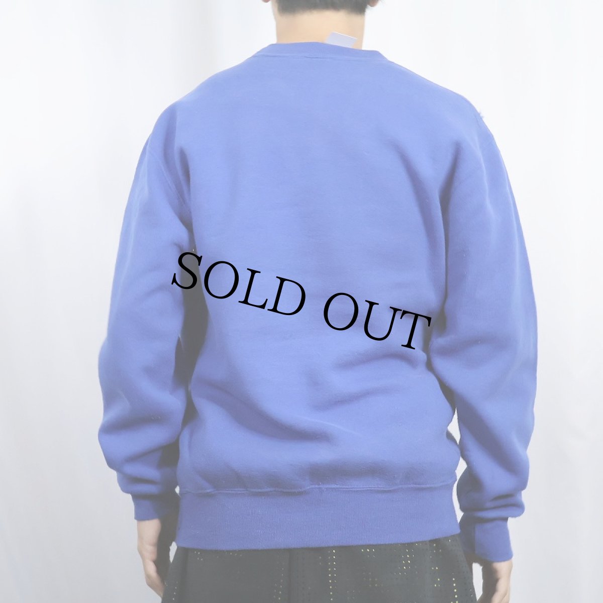 画像3: 90's RUSSELL ATHLETIC USA製 前V 無地スウェット M (3)