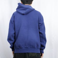 画像3: 90's STURDY SWEATS by Lee USA製 スウェットジップパーカー NAVY L (3)
