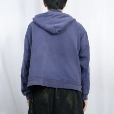 画像3: 無地スウェットジップパーカー NAVY (3)