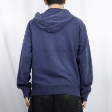 画像3: POLO Ralph Lauren ロゴ刺繍 スウェットジップパーカー NAVY M (3)