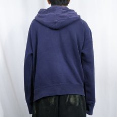 画像3: POLO Ralph Lauren ロゴ刺繍 スウェットジップパーカー NAVY XL (3)