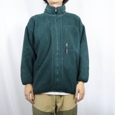 画像2: 90's Patagpnia USA製 シンチラ フリースジップジャケット GREEN L (2)