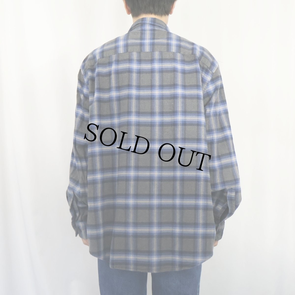 画像3: PENDLETON "MASON" オンブレーチェック柄 コットンボタンダウンシャツ XL (3)