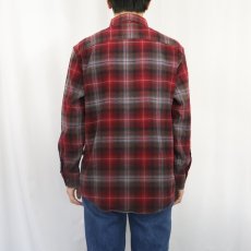 画像3: PENDLETON "MASON" オンブレーチェック柄 コットンボタンダウンシャツ M (3)