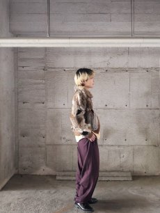 画像5: 70〜80's GNIUNE CHINA RABBIT FUR ラビットファージップジャケット L (5)