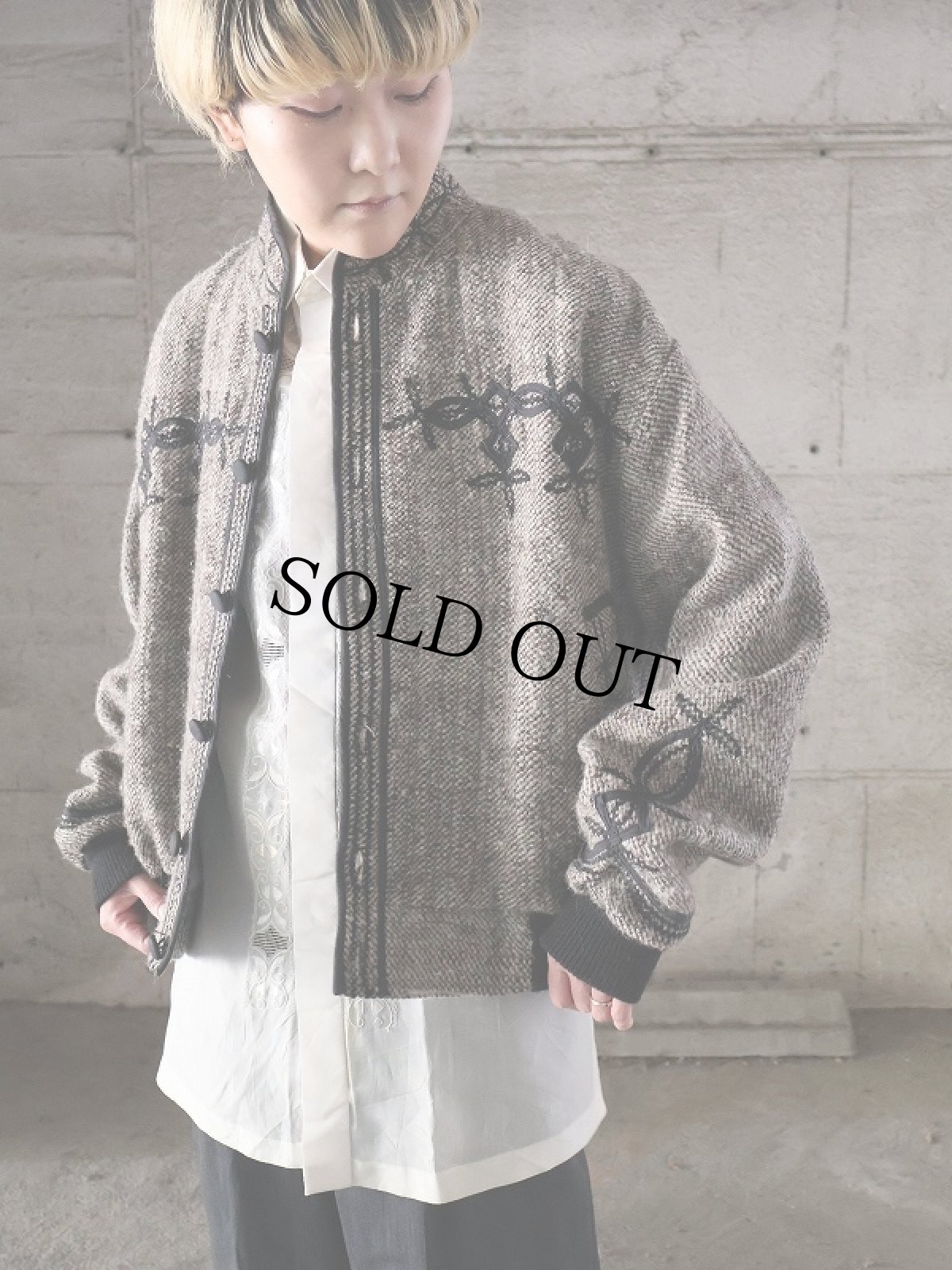 画像4: パイピングデザイン ウールジャケット  (4)