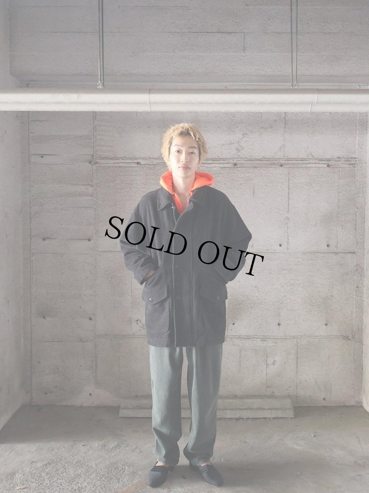 画像3: MEYBA NAVAL DEPT.  ウール×カシミア ヘリンボーン柄 ジャケット  (3)