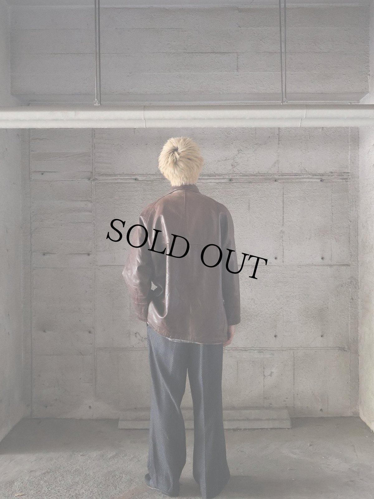 画像5: 80's Fay for EMA レザー ファイヤーマンジャケット M (5)