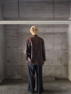 画像5: 80's Fay for EMA レザー ファイヤーマンジャケット M (5)