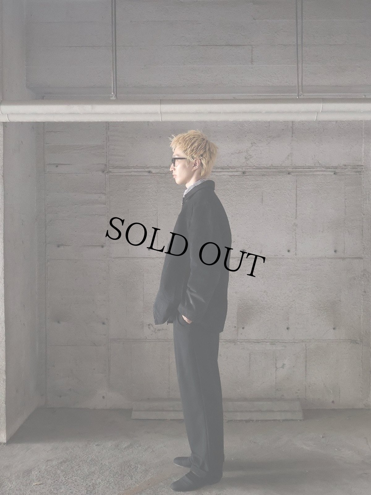 画像4: 90's Terry Lewis ストライプ柄 スエードレザージャケット BLACK L (4)