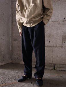 画像1: 80's〜 MIYAKE DSIGN STUDIO JAPAN製 2タックウールスラックス NAVY W31 (1)