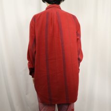 画像3: 90's POLO Ralph Lauren CANADA製 ストライプ柄 ヘビーネルシャツ M (3)