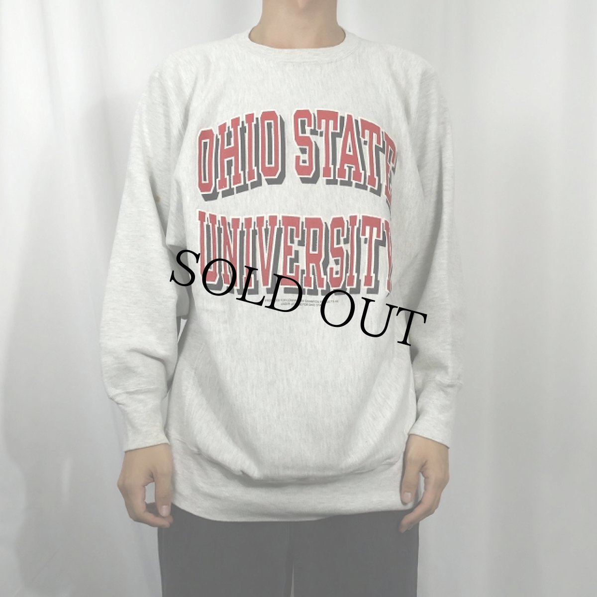 画像2: 90's Champion REVERSE WEAVE "OHIO STATE UNIVERSITY" プリントスウェット XL (2)