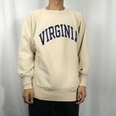 画像2: 90's Champion REVERSE WEAVE USA製 "VIRGINIA" プリントスウェット L (2)