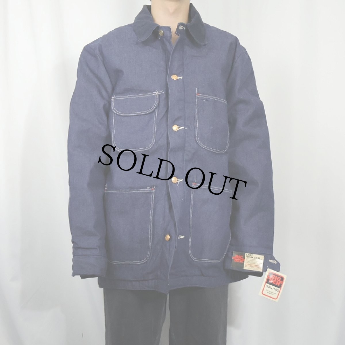 画像2: 70's BIGBEN USA製 ブランケットライナー デニムカバーオール DEADSTOCK (2)