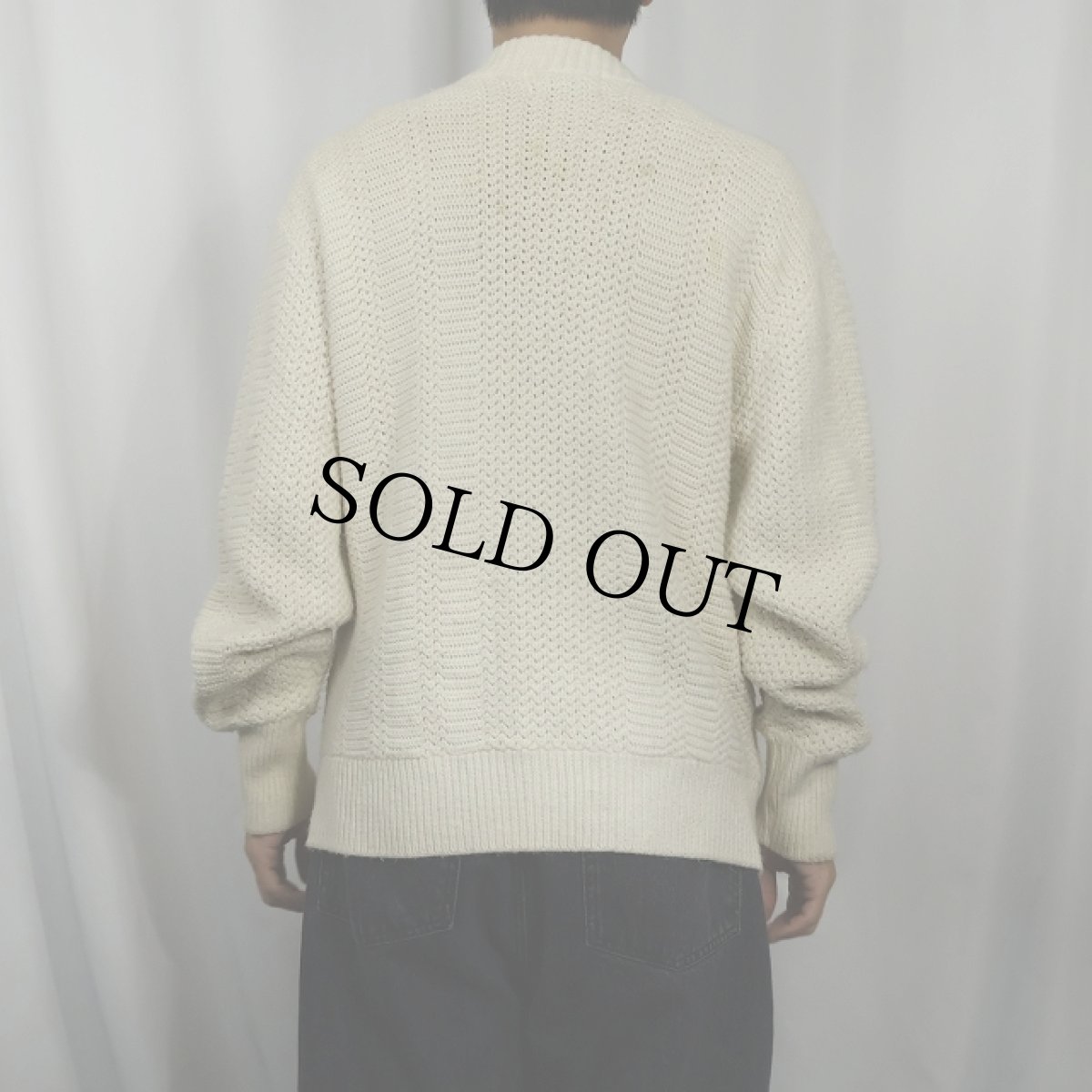 画像3: 60's Orlon by CAMPUS USA製 アクリルニットカーディガン M (3)