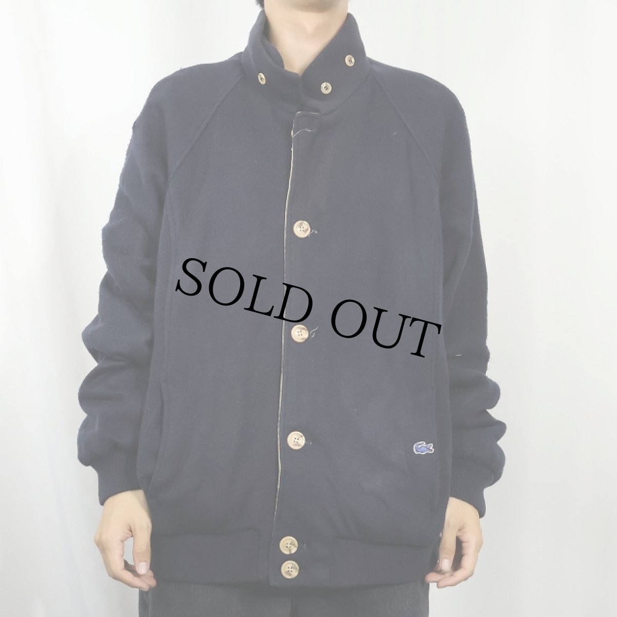 画像3: 70〜80's IZOD LACOSTE リバーシブルニットブルゾン NAVY XL (3)
