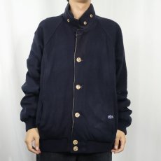 画像3: 70〜80's IZOD LACOSTE リバーシブルニットブルゾン NAVY XL (3)
