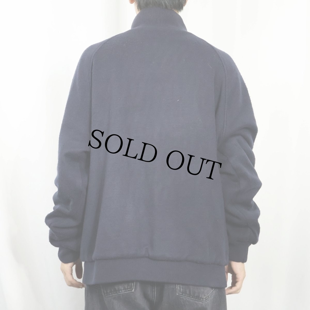 画像4: 70〜80's IZOD LACOSTE リバーシブルニットブルゾン NAVY XL (4)