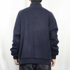 画像4: 70〜80's IZOD LACOSTE リバーシブルニットブルゾン NAVY XL (4)