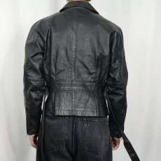 画像3: 80's BATES レザーダブルライダースジャケット BLACK  (3)