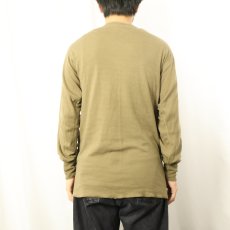 画像3: 90's duofold USA製 ヘンリーネック 無地 2PLYカットソー L (3)