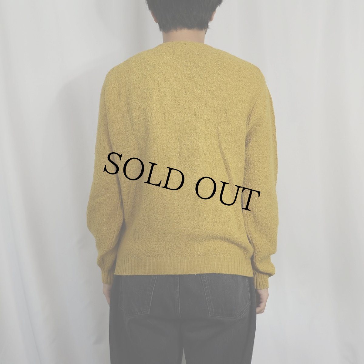 画像3: 70's Manhattan アクリルニットカーディガン L (3)