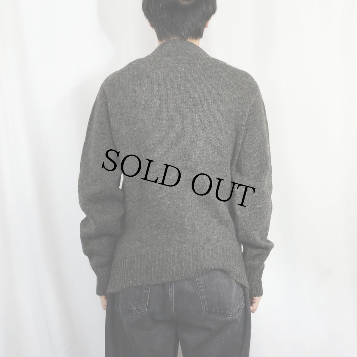 画像3: 60〜70's SEARS SPORTSWEAR キャメルヘア×ウール ニットカーディガン S (3)