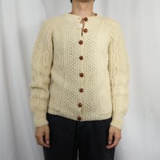 画像2: 60's〜 United knitwear Co. アランニットカーディガン  (2)