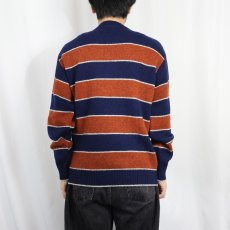 画像3: 80's Jantzen USA製 ボーダー柄 ニットセーター L (3)