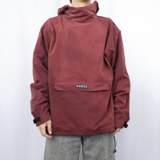 画像2: 2000's DECATHLON コットン×ポリエステル 斜めジップ アノラックパーカー L (2)