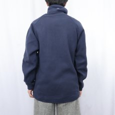 画像3: 2000's berghaus ロゴ刺繍 フリースジャケット NAVY S (3)