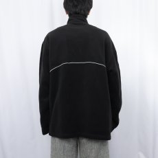 画像3: GAP "GAP ATHLETIC" リフレクターデザイン ハーフジップ フリースプルオーバージャケット BLACK XL (3)