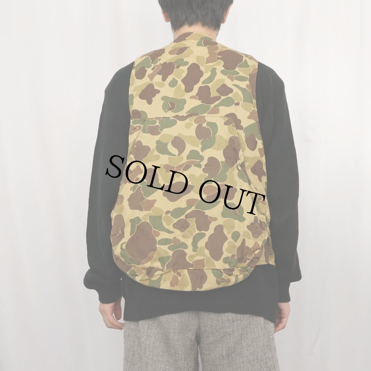 画像3: ダックハンターカモ コットンハンティングベスト (3)