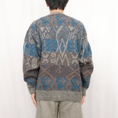 画像3: 80's PENDLETON USA製 柄編み ウールニットセーター L (3)
