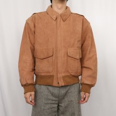 画像2: OUTBROOK "A-2 TYPE" レザーフライトジャケット S (2)