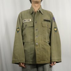 画像2: 40's U.S.ARMY 13スター M-43 HBTジャケット 38R (2)