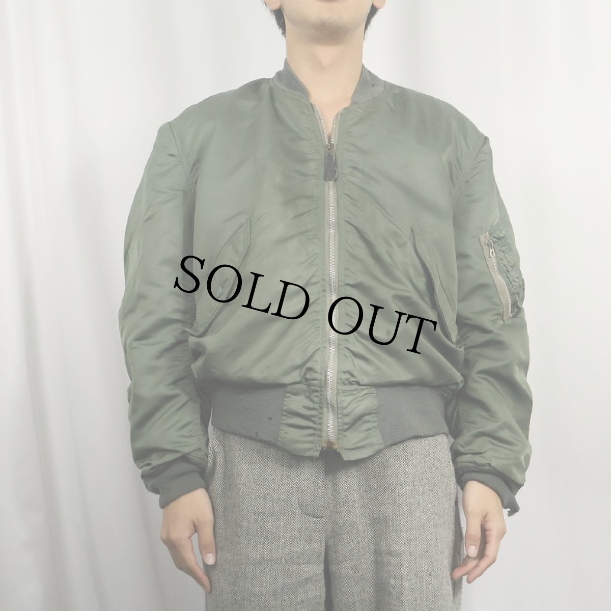 画像2: 70's U.S.AIR FORCE L-2B フライトジャケット LARGE (2)