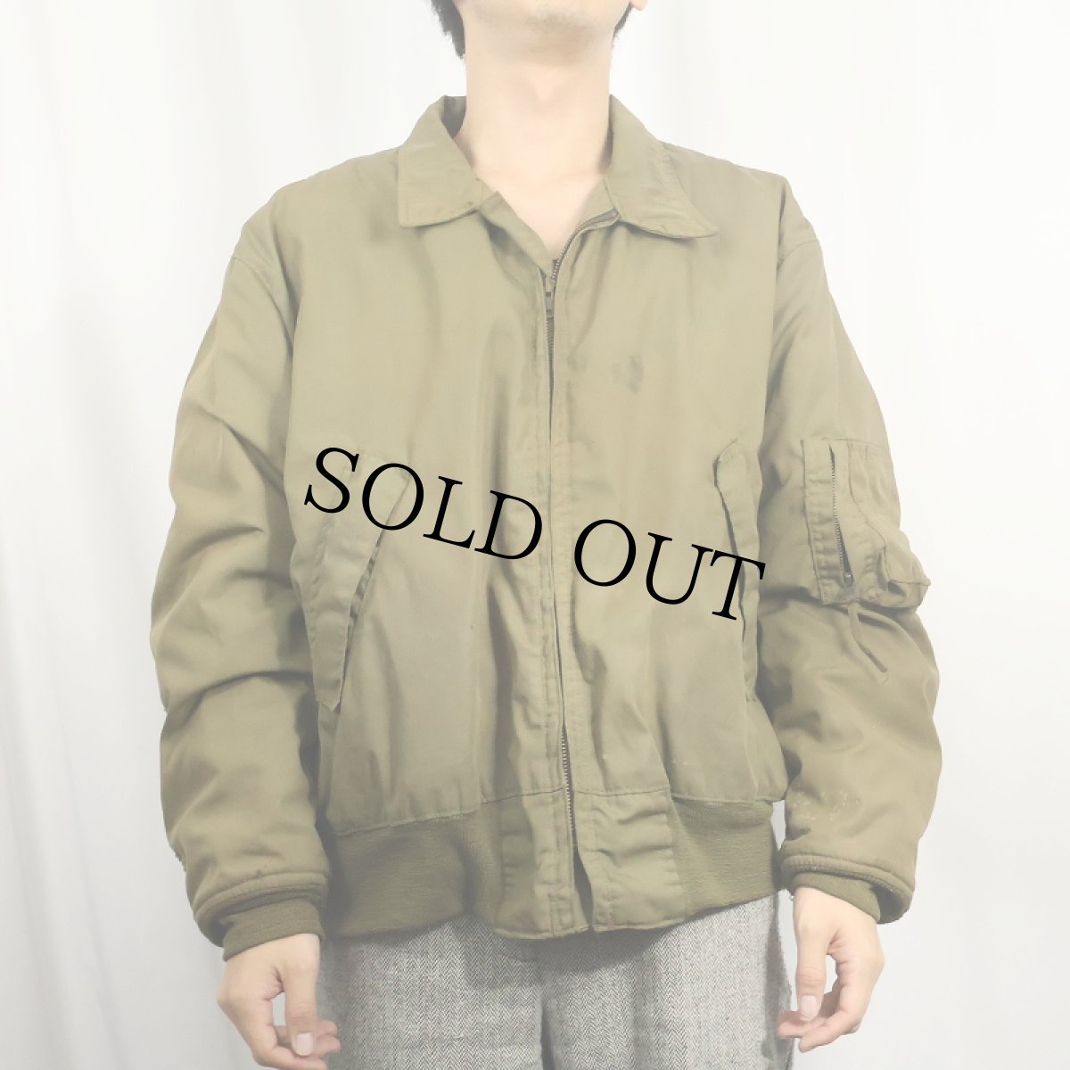 画像2: 80〜90's U.S.ARMY CVC タンカースジャケット ノーメックス  (2)