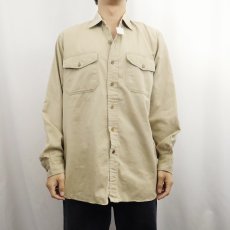 画像2: 60's Elbeco マチ付き コットンツイル ワークジャケット  (2)