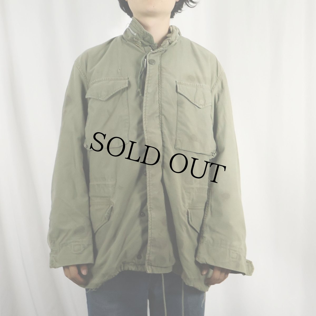 画像2: 60's U.S.MILITARY M-65 フィールドジャケット 1st (2)