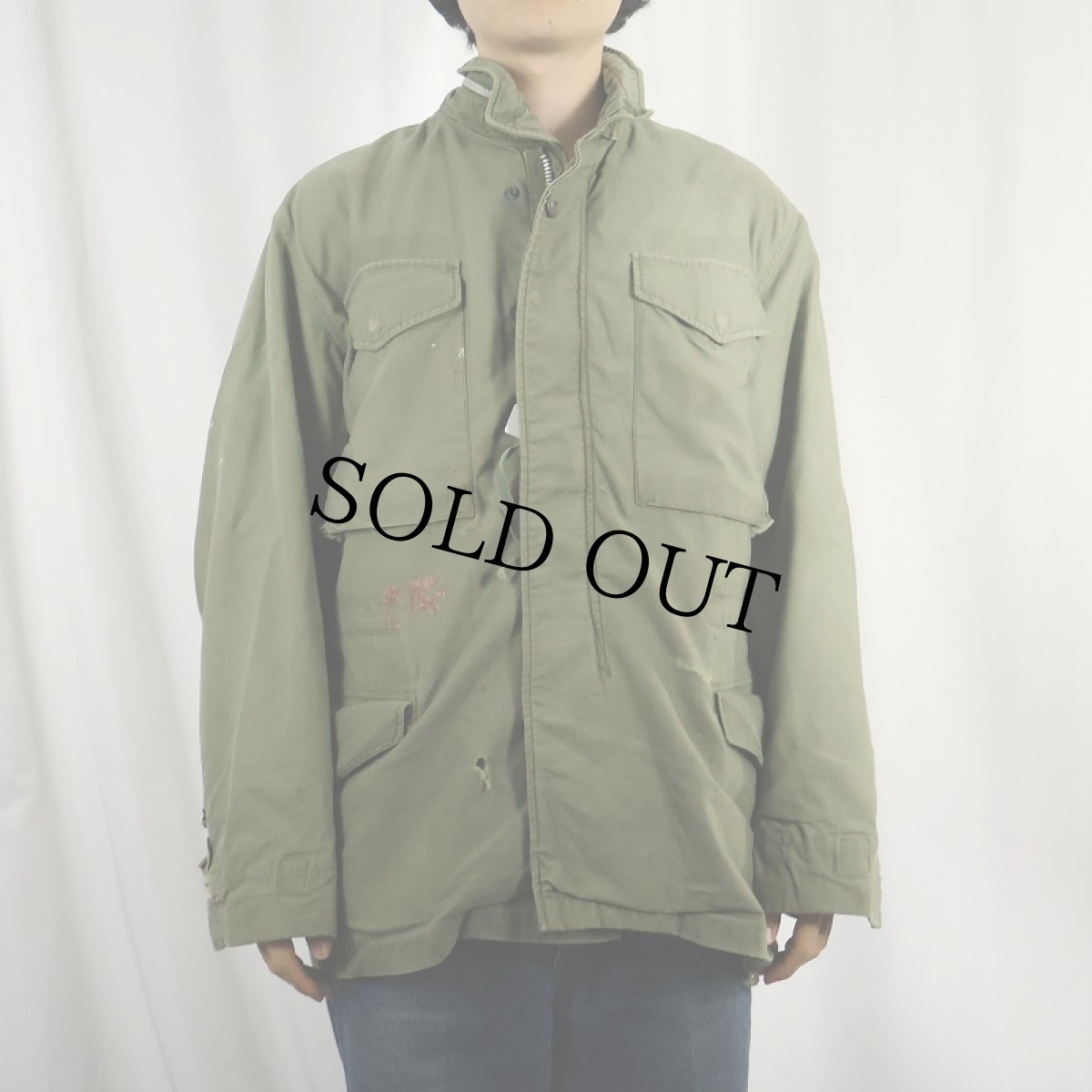 画像2: 60's U.S.MILITARY M-65 フィールドジャケット 1st (2)