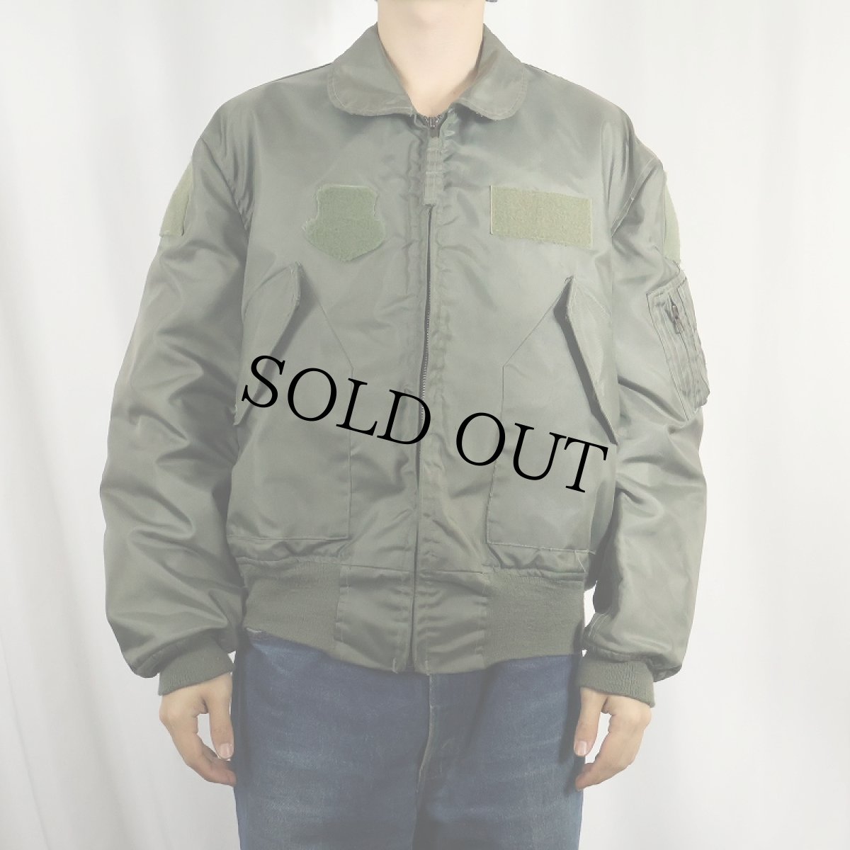 画像2: 90's U.S.AIR FORCE CWU-36/P フライトジャケット LARGE (2)