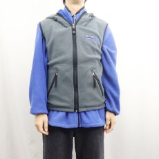 画像3: 90's POLO SPORT Ralph Lauren USA製 "RL-67 MARINE SYSTEM" フーデッド フリースジップベスト M (3)