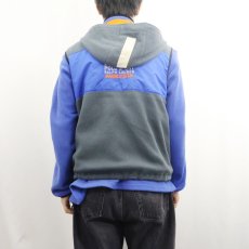 画像4: 90's POLO SPORT Ralph Lauren USA製 "RL-67 MARINE SYSTEM" フーデッド フリースジップベスト M (4)