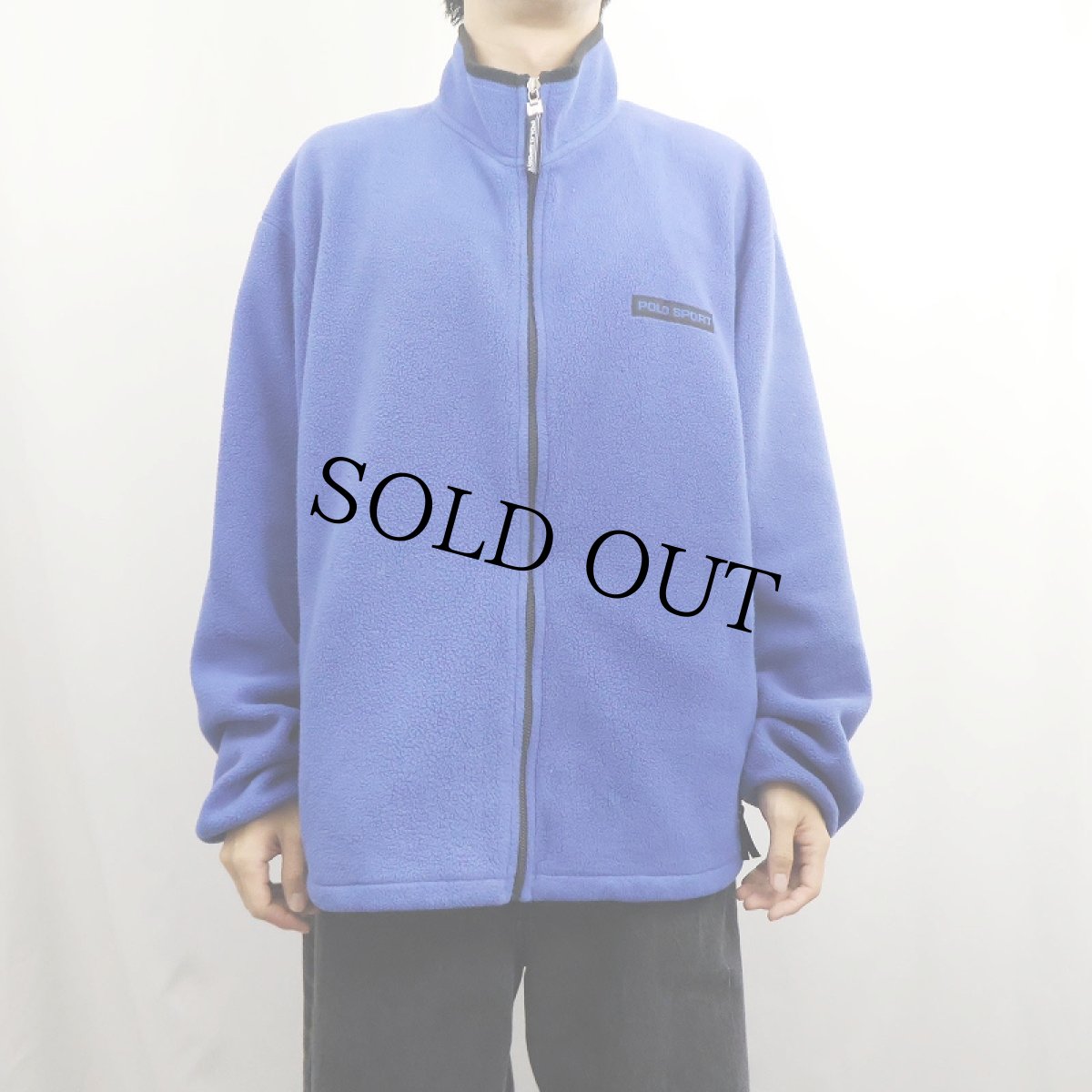 画像2: 90's POLO SPORT Ralph Lauren USA製 ロゴ刺繍 フリースジップジャケット XL (2)