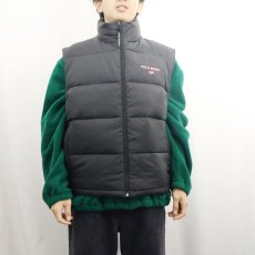画像3: 90's POLO SPORT Ralph Lauren ロゴ刺繍 ダウンベスト BLACK L (3)