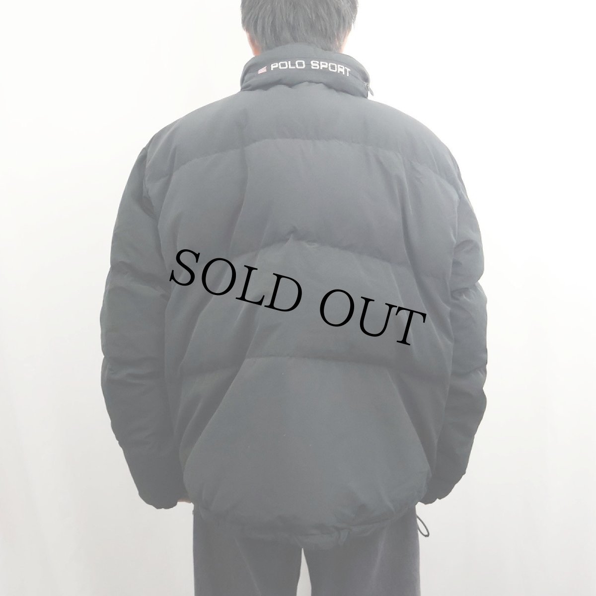 画像4: 90's POLO SPORT Ralph Lauren ロゴ刺繍 ダウンジャケット XXL BLACK (4)