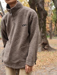 画像1: Ocean Pacific ロゴ刺繍 ハーフジップ ボアジャケット M (1)