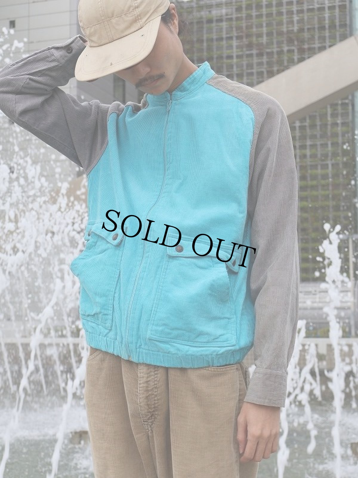 画像3: 80's Ocean Pacific 2トーン コーデュロイジップジャケット (3)